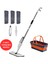 Sprey Mop Set ve Tekerlekli Katlanır Kova 3 Adet Yedek Bez Hediye 1