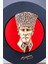 Dekoratif Atatürk Kalpaklı Temalı Plaket Kabartmalı Özel Tasarım Biblo 1
