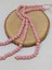 Pembe Pigmentli Seramik Boncuk Dizi 8-9MM/29CM (54238) 3