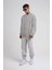 Unisex Biskilet Yaka Üç Iplik Sweatshirt - Gri 2