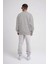 Unisex Biskilet Yaka Üç Iplik Sweatshirt - Gri 3