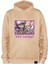 Oversize Unisex Nakışlı Kapşonlu Sweatshirt Satoru Gojo Anime Hoodie Pamuklu Bej Kapşonlu Sweat 1