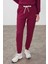 Pamuklu Pürüzsüz Dokulu O Yaka Kalın Oversize Fit Kadın Eşofman Takımı 95341 Haki 3