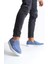 Saklı Moda SLW180 Estilo x Bağcıksız Süet Erkek Günlük Spor Klasik Ayakkabı Bt Mavi 3