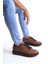 Saklı Moda SLW151 Boost Bağcıklı Cilt Erkek Günlük Sneaker Ayakkabı St Taba 1