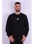 Erkek Sweatshirt Siyah 5124 1