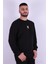 Erkek Sweatshirt Siyah 5124 2