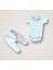 Minik Sincap Nakışlı Cotton Antibakteriyel 10LU Zıbın Takımı Hastane Çıkışı 3