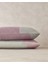 Textured Plaid Kolay Ütülenir 2'li Yastık Kılıfı 50X70 cm Yeşil-Mürdüm 3