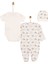 Yenidoğan Bebek Sevimli Fil Kendinden Eldivenli Tulum-Body-Şapka 3lü Set Unisex 2