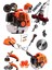 Kömürsüz Motor 20HPX Çelik Krom Piston Benzinli Ot Çalı Çim Biçme Makinası - Yan Tırpan + Chapello Set 3