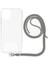 iPhone 16 Pro Ip Askılı Şeffaf Silikon Kılıf Gri 1