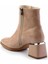 Bej Yılan Kadın Bot & Bootie K02874312007 4