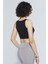 Ella Halter Yaka CutOut Detaylı Organik Pamuk Örme Crop Body 1103 2