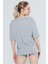 Edna Unisex Bisiklet Yaka Loose Fit Örme T-Shirt 1109 2