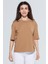 Edna Unisex Bisiklet Yaka Loose Fit Örme T-Shirt 1109 1