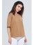 Edna Unisex Bisiklet Yaka Loose Fit Örme T-Shirt 1109 4