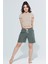 Skye Bisiklet Yaka Ribanalı Kısa Kollu Örme Crop T-Shirt 1032 5