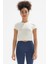 Skye Bisiklet Yaka Ribanalı Kısa Kollu Örme Crop T-Shirt 1032 1