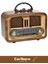 Kaliteli Yüksek Sesli Retro Şık Ahşap Bluetooth Bağlantılı Fm USB Tf Aux Şarjlı Nostaljik Radyo 3
