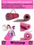 Premium Çift Taraflı Su Geçirmez Taşıma Askılı Kamp Uyku Matı Minder Yoga Pilates Pembe 16 mm 2