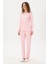 Kadın Pembe Pijama Takım 50303414-VR041 4