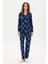 Kadın Lacivert Pijama Takım 50302757-VR033 1