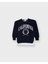 Genç Önü Baskılı T-Shirt Parça Detaylı Sweatshirt 1