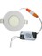 Sıvaaltı Beyaz (Gömme) LED Panel-Spot Lamba Işık Gücü: 3W Dış Çap:8,5 cm Delik Çap:7,5 cm 2