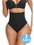 Kadın Dikişsiz Yüksek Bel Karın Toparlayıcı String Korse 3'lü Set 2