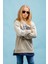 Genç Önü Baskılı T-Shirt Parça Detaylı Sweatshirt 3