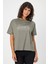 Bisiklet Yaka Baskılı Yırtmaçlı T-Shirt (B24-00212) 2
