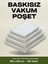 30X40 cm Endüstriyel ve Gıda Düz Tip Vakum Makinesi Poşeti 50 Adet - 90 Mic. 1
