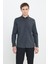 Slim Fit Dar Kesim Klasik Yaka Armürlü Gömlek 3