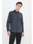 Slim Fit Dar Kesim Klasik Yaka Armürlü Gömlek 5