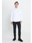 Slim Fit Dar Kesim Klasik Yaka Armürlü Gömlek 2