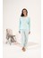 Kadın Süprem Uzun Kollu Pijama Takımı 24121 Mint 5