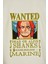 Beyaz Kısa Kollu Pamuklu Shanks One Pıece Ön-Arka Nakışlı Bisiklet Yaka Anime Tişört 3
