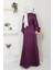 Kadın Giyim Moda Tesettür Abiye Saten Elbise 2762 3