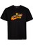 Siyah Anime Tişört Orijinal Nakışlı Kyojuro Rengoku Demon Slayer Relaxed Fit Tshirt 1