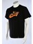 Siyah Anime Tişört Orijinal Nakışlı Kyojuro Rengoku Demon Slayer Relaxed Fit Tshirt 4