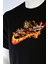 Siyah Anime Tişört Orijinal Nakışlı Kyojuro Rengoku Demon Slayer Relaxed Fit Tshirt 5