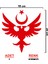 Ay Yıldız Çift Başlı Kartal Sticker - Ay Yıldız Sticker - Oto Sticker - Araba Sticker 1