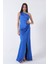 Saks Önü Yırtmaçlı Tek Omuz Şık Abiye 0801563.26 3