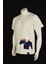 Beyaz Unisex Loose Fit Tişört Anime Full Nakışlı Jujutsu Kaısen Bisiklet Yaka Pamuklu Tişört 4