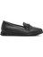 Kadın Siyah Toka Detaylı Deri Comfort Loafer 24WFD153318 1