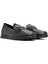 Kadın Siyah Toka Detaylı Deri Comfort Loafer 24WFD153318 3