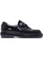 Kadın Siyah Deri Maskülen Loafer 24WFD141922 1