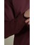 Slim Fit Uzun Kollu Bordo Erkek Gömlek 4