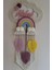 Doa Filstore Makrome Isme Özel Bulut Gökkuşağı El Yapımı Bebek Kapı Bebek Odası Bebek Duvar Süsü (35X75) 1